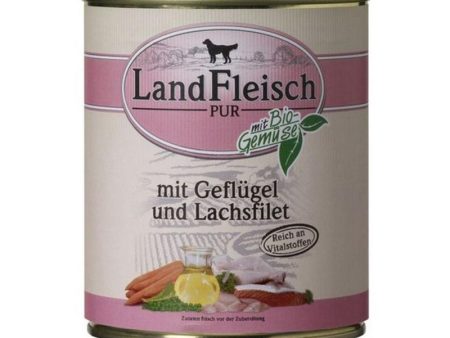 Landfleisch Pure Poultry & Salmon Fillet With Vegetables - 800g Discount