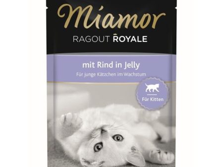 Miamor Ragout Royale Kitten Beef In Jelly - 100g For Cheap