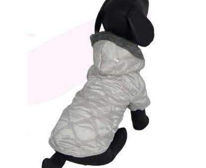 Papillon Dog Jacket Glamour With Silver Spangly 25cm Online now