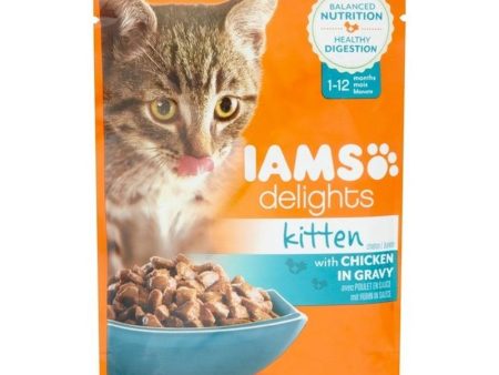 Iams Cat Delights Kitten Chicken In Gravy 85g Hot on Sale