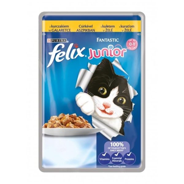 Felix Fantastic Junior Chicken - Pouch 100g Fashion