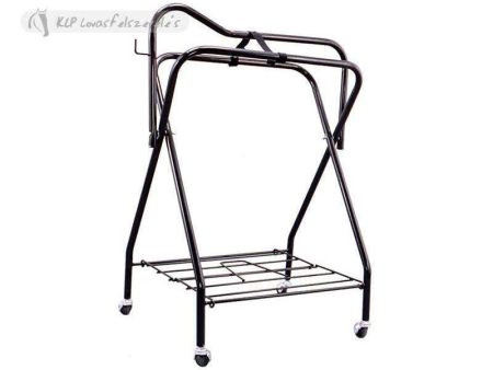 Folding Saddle Display Stand 4 Wheels Online