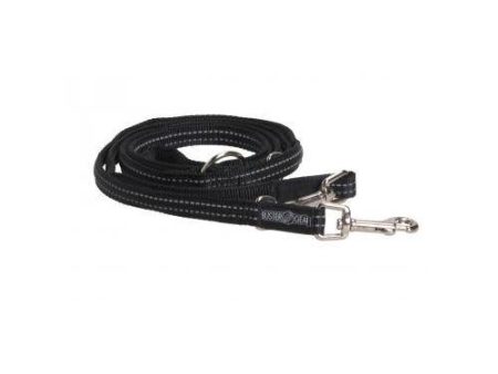 Kruuse Buster 7-Way Reflective Dog Lead - Black - Large Fashion