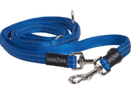 Kruuse Buster 7-Way Reflective Dog Lead - Blue - Medium Cheap