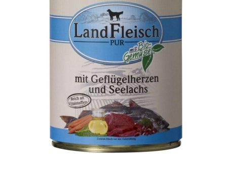 Landfleisch Pure Poultry Hearts & Pollock With Vegetables - 800g Sale