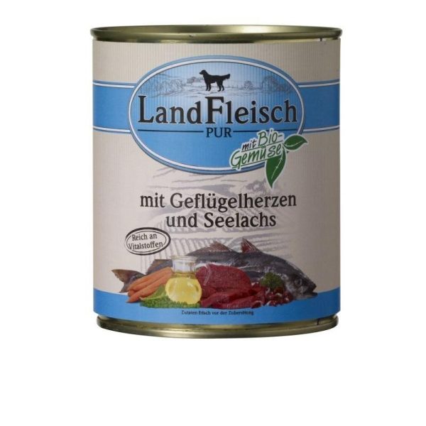 Landfleisch Pure Poultry Hearts & Pollock With Vegetables - 800g Sale