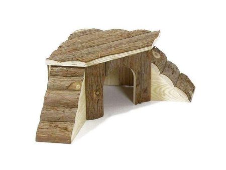 Karlie Wonderland Nature Wood House with 2 Ladders For Discount