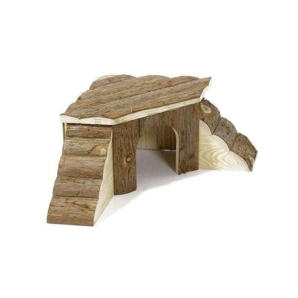 Karlie Wonderland Nature Wood House with 2 Ladders For Discount