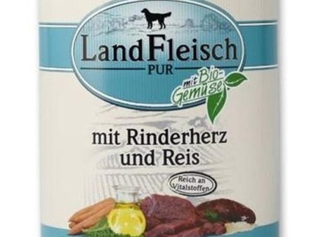 Landfleisch Pure Beef Heart & Rice With Forest Apples & Vegetables - 800g Online Hot Sale