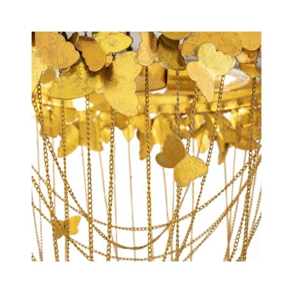 Butterfly Gold Chandelier For Sale