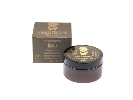 Formavimo pasta plaukams Barba Italiana, Strong Matte Hair Paste Insolia, stiprios fiksacijos 100 ml Sale