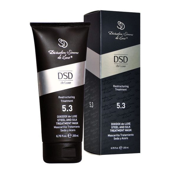 Intensyvi atstatomoji kaukė su šilku Dixidox de Luxe Steel And Silk Treatment Mask DSD 5.3 200 ml +dovana on Sale