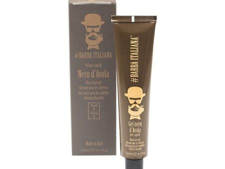 Plaukų formavimo gelis Barba Italiana Black Hair Gel D Avola tamsinantis plaukus 120 ml Supply