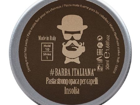 Formavimo pasta plaukams Barba Italiana, Strong Matte Hair Paste Insolia, stiprios fiksacijos 50 ml Sale