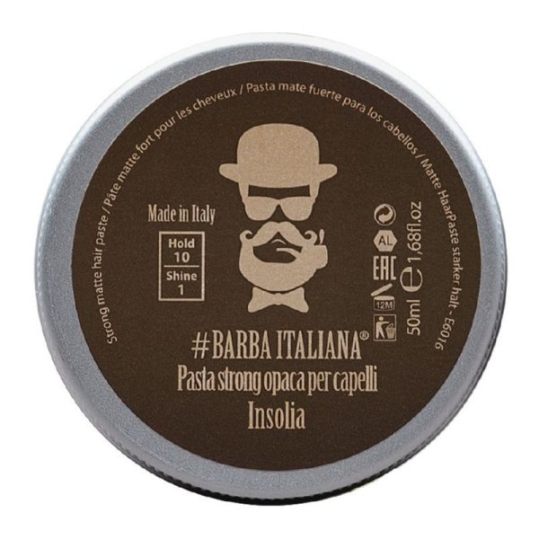 Formavimo pasta plaukams Barba Italiana, Strong Matte Hair Paste Insolia, stiprios fiksacijos 50 ml Sale